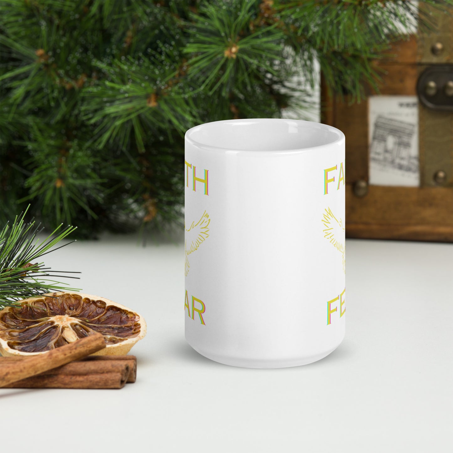 F/F White glossy mug