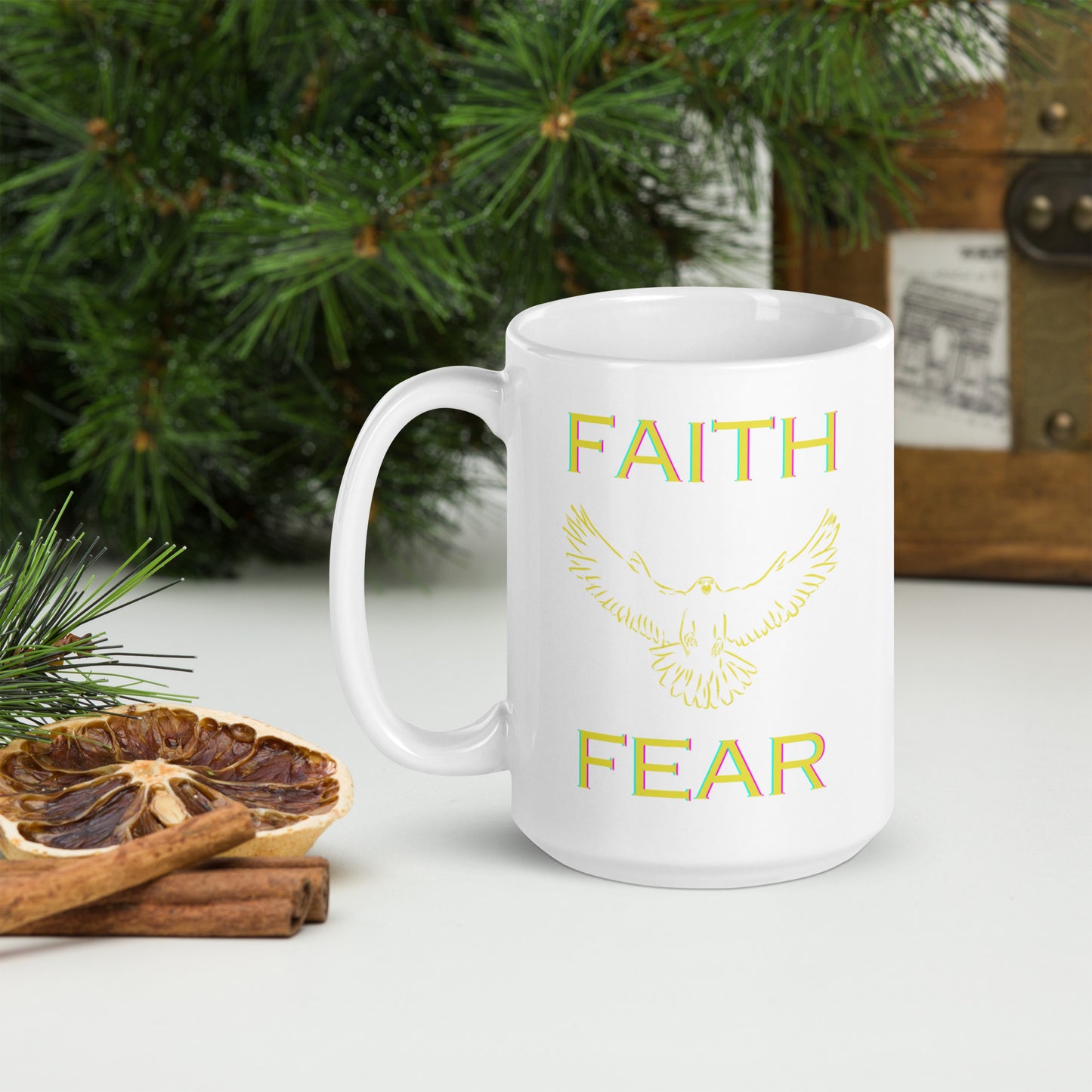 F/F White glossy mug